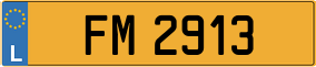 Trailer License Plate